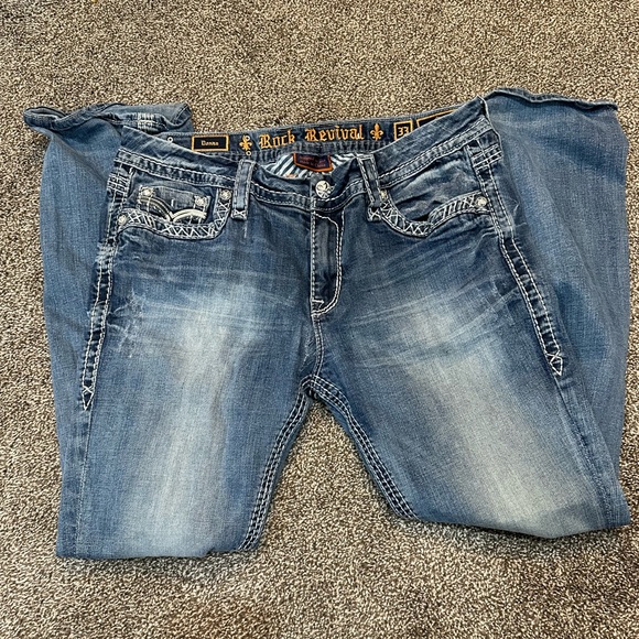 Donna midrise bootcut rock revival jeans vintage - Picture 6 of 10